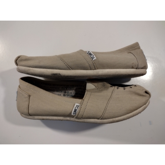 Toms "Giving Embroidered Globe" canvas slip ons - Picture 8 of 11